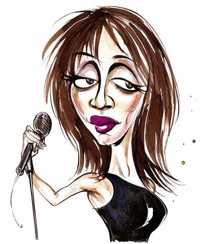 Beverley Knight (colour caricature) by Neale Osborne